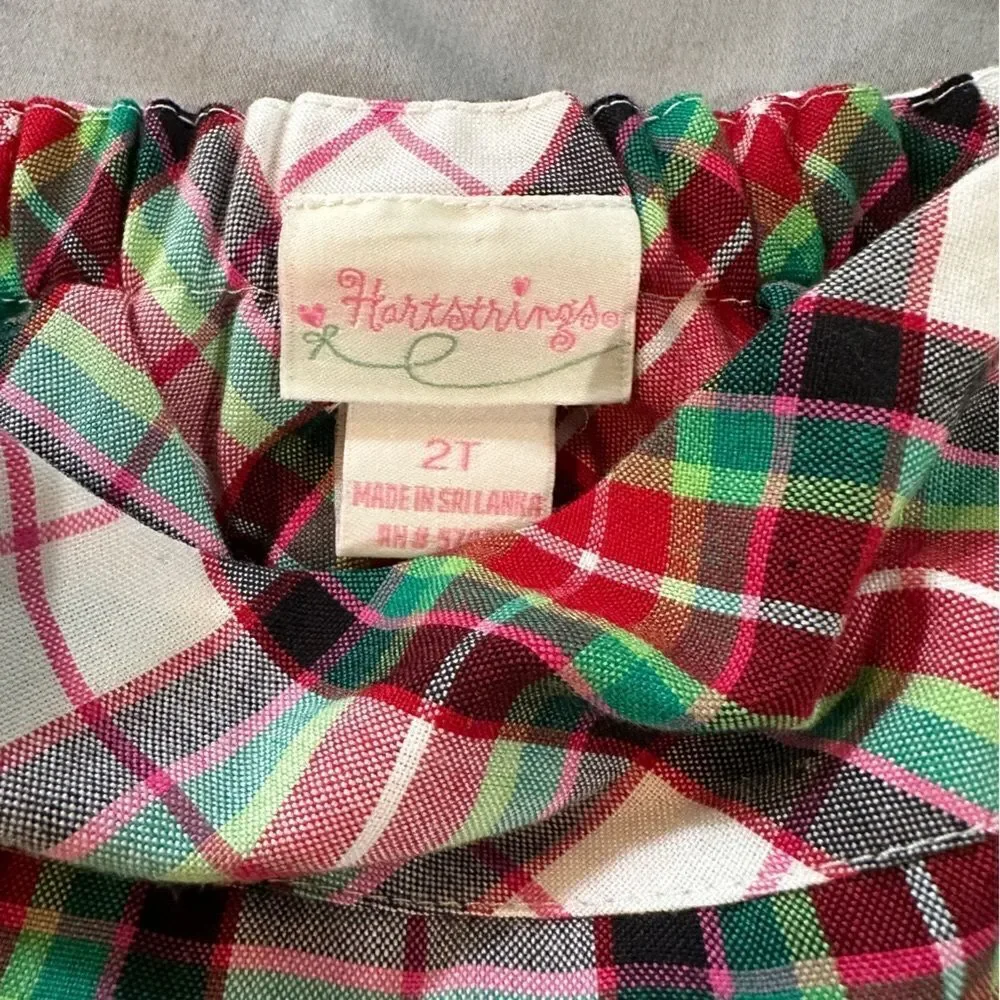 Heartstrings little girls plaid skort. Size 2T.